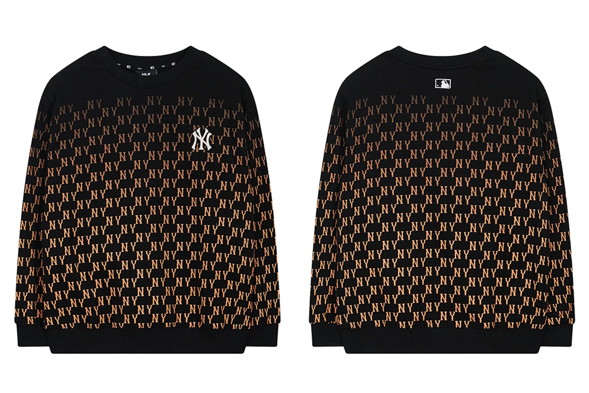 MLB Hoodies & Sweatshirts Crewneck NY Logo Patch Sweatshirt — 0457036CPZC