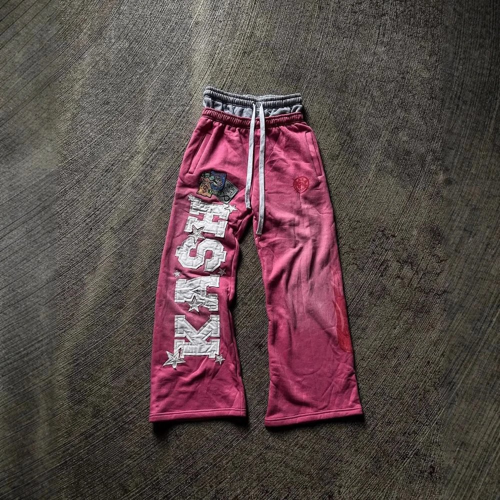 EU & US High-Street Trendy Pants – Unisex Loose Casual Straight-Leg Printed Trousers 2025 (American Style)