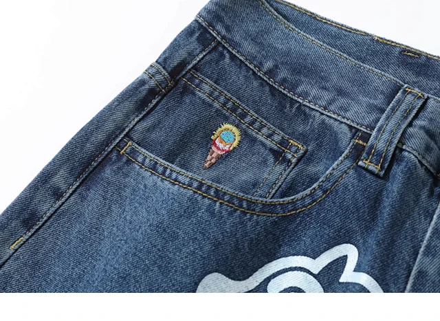 Unbranded Jeans Straight-Leg with Cartoon Graphic product detail image 11