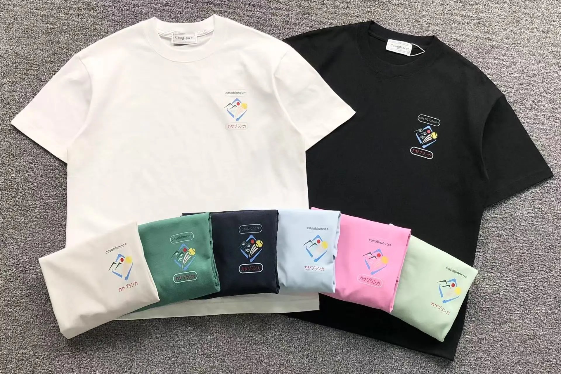 Casablanca Logo Print Off-White T-Shirt - 2