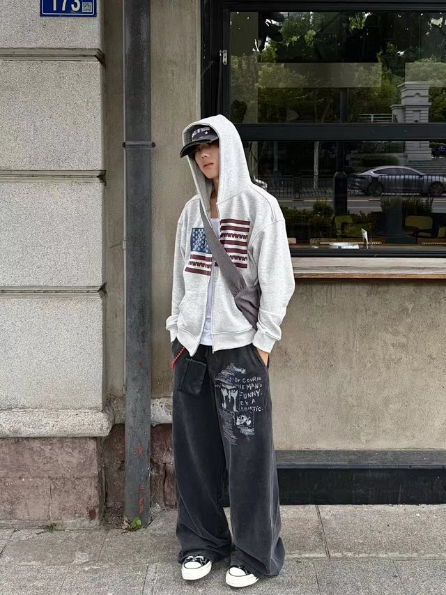 From The Street American Flag Hoodie: seller detail photo 2