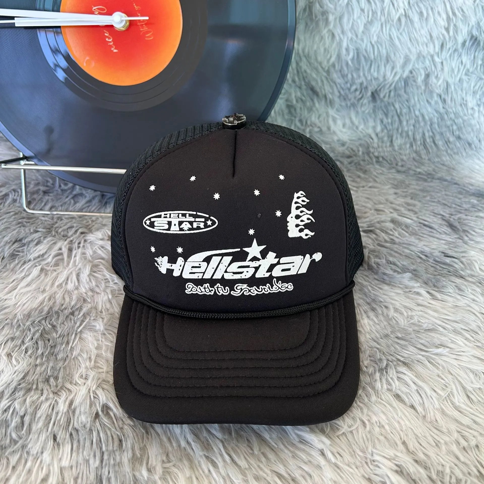 Hellstar Starlight White Mesh Trucker Cap Baseball Cap - 7