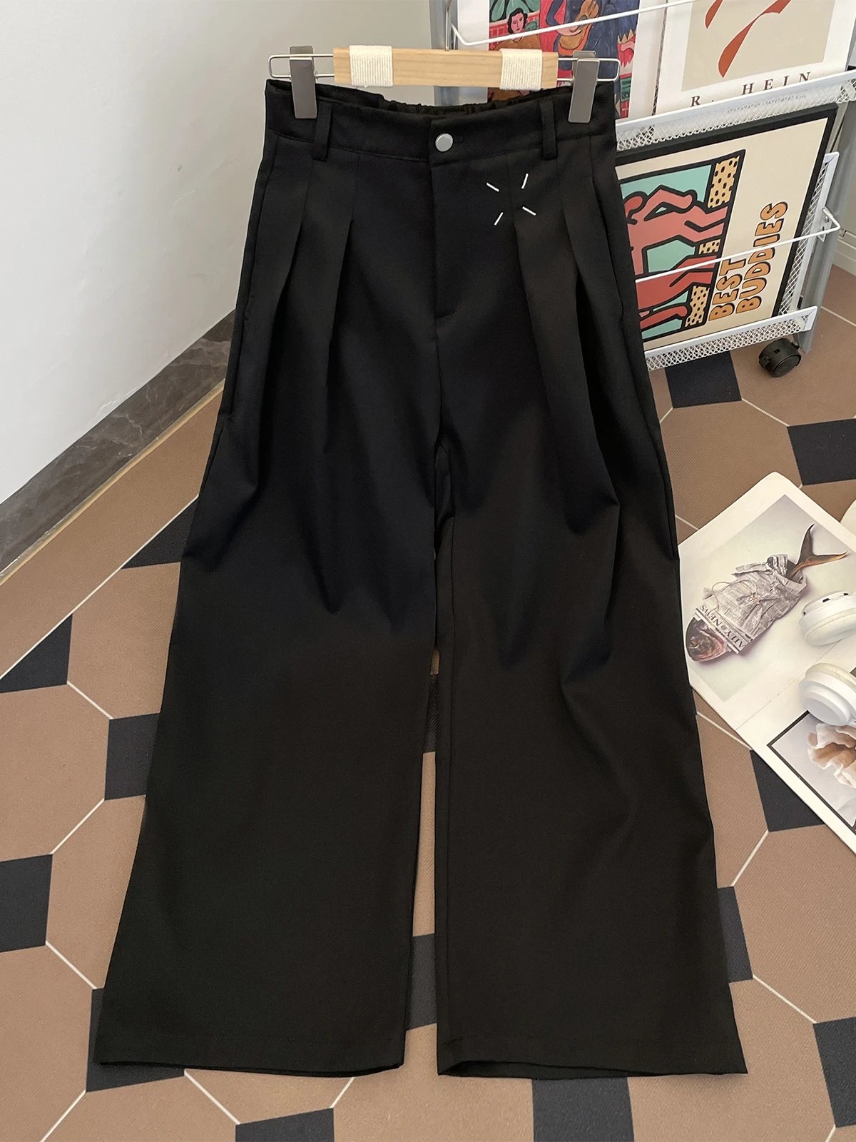 Three-Dimensional Deconstructed Niche Drape Wide-Leg Suit · 5
