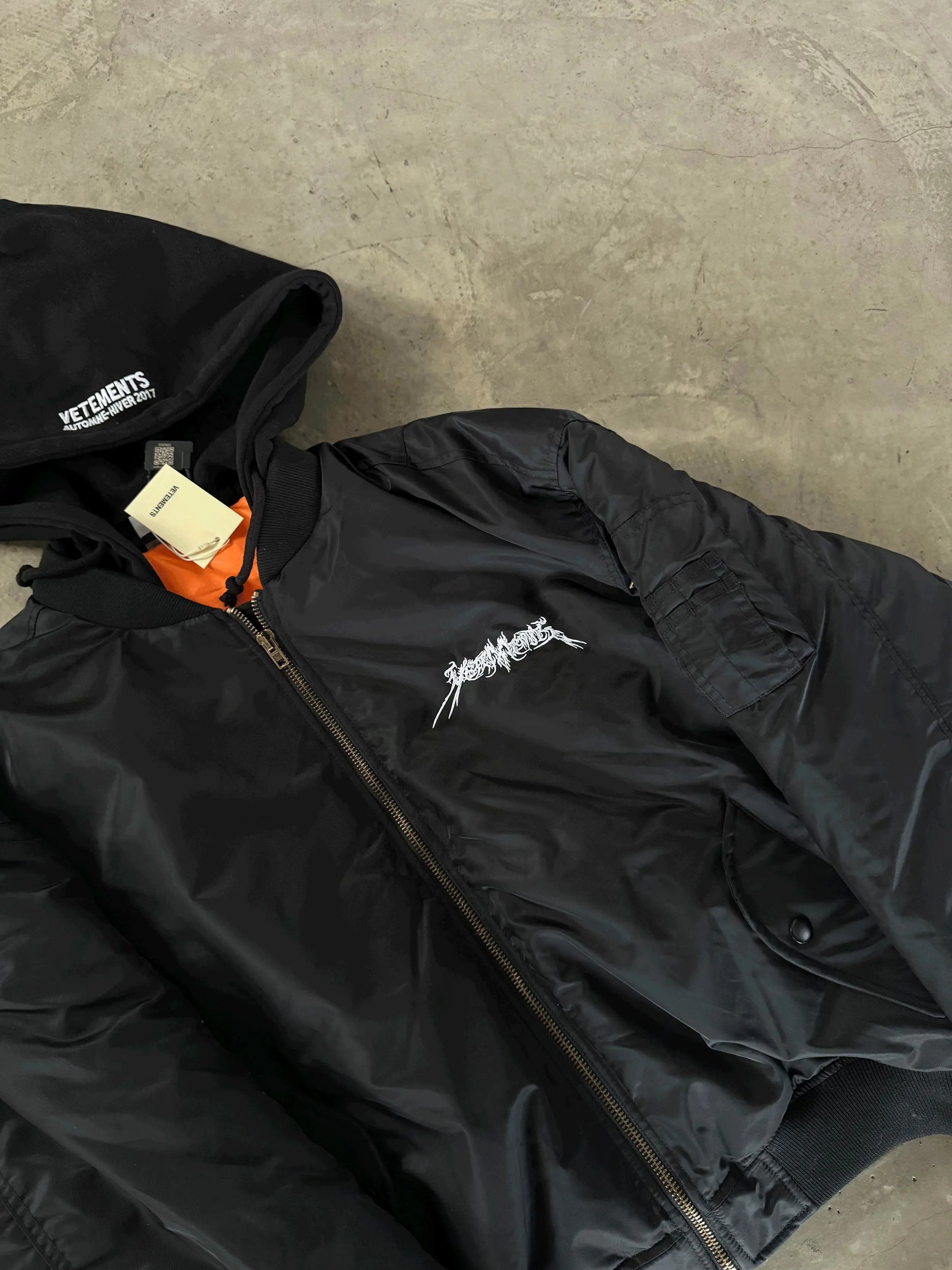 Vetements Total Fucking Darkness Bomber