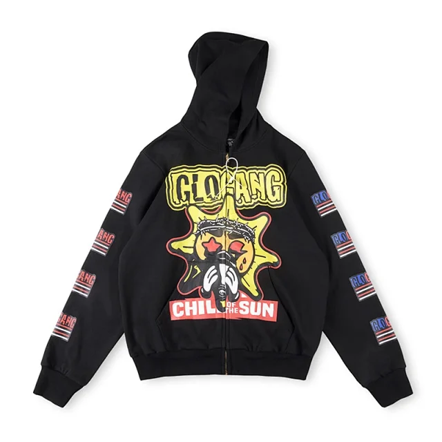 Glo Gang Hoodies & Sweatshirts Full-Zip Spiked Hood Graphic Hoodie product detail image 11