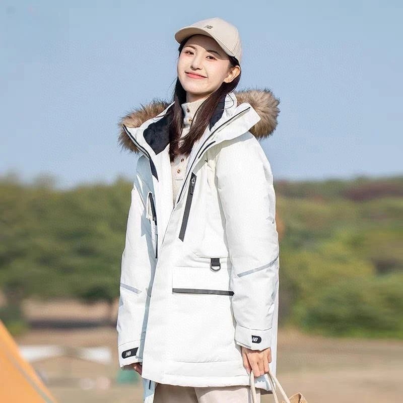 New Balance Down Jackets Hooded puffer styles, including faux-fur-trim hood options image 11