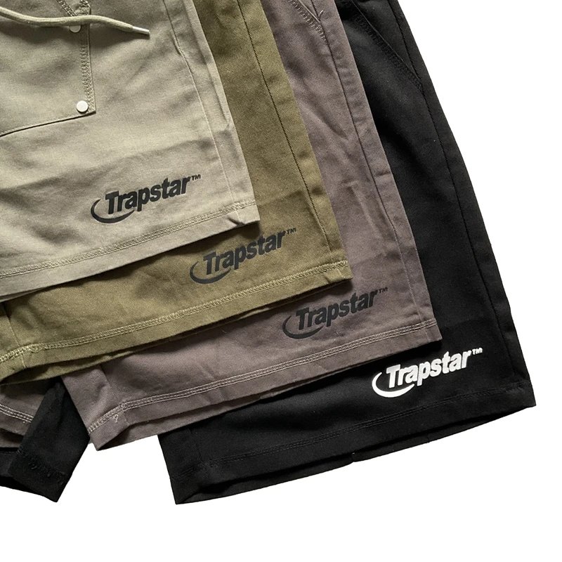 Trapstar Panelled Swim Shorts Black/White/Gray - 12