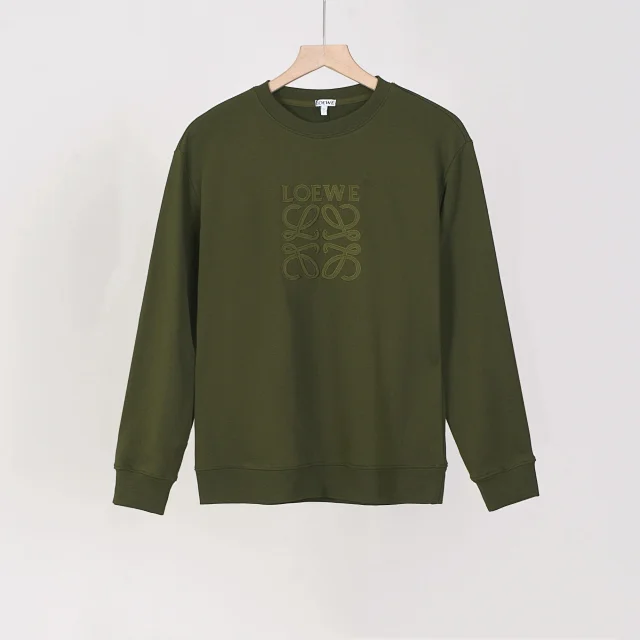 Loewe Hoodies & Sweatshirts Anagram embroidered crewneck sweatshirt product detail image 4