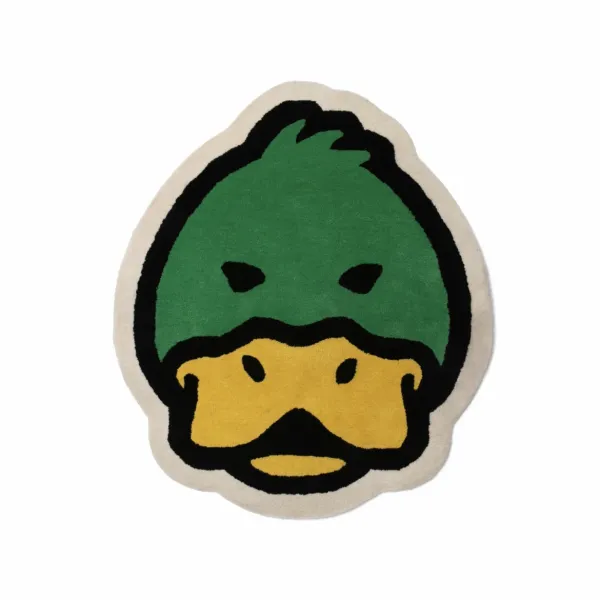 Design Duck Head Rug Green Yellow Beige Accessories - 1