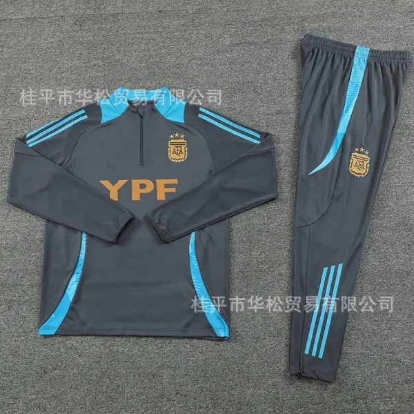 FFF Training Tracksuit Navy with White Accents - 13