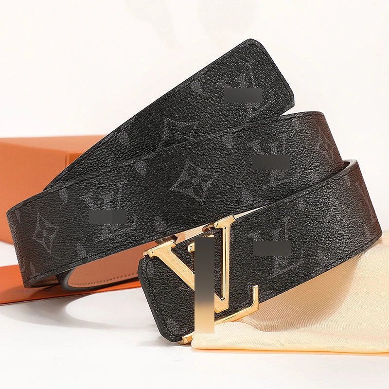 Black flower+gold buckle