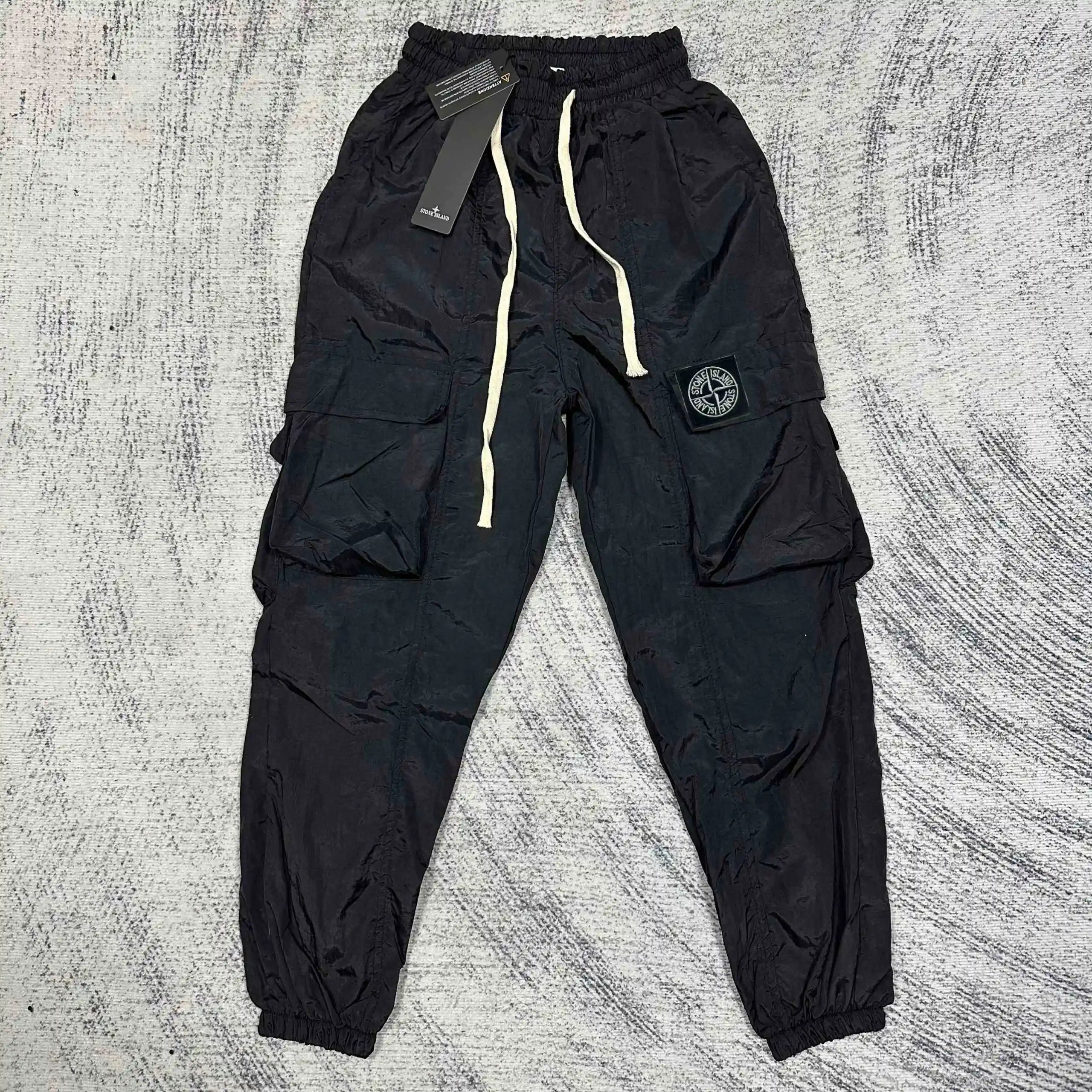 Stone Island Compass Patch Cargo Pants Army Green - 12