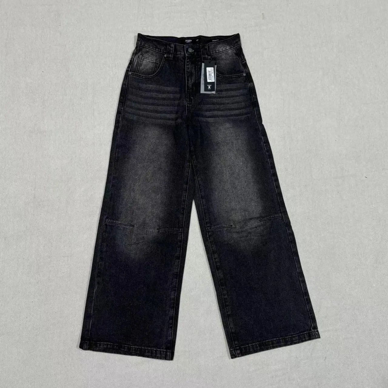 Jaded London Jeans Colossus Fit wide-leg — Washed black