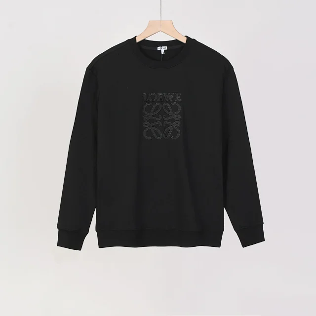 Loewe Hoodies & Sweatshirts Anagram embroidered crewneck sweatshirt product detail image 3