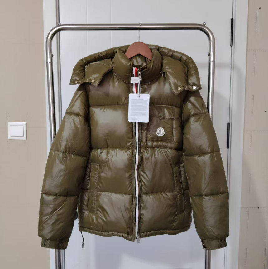 Moncler Maya Classic Glossy Hooded Short Down Jacket