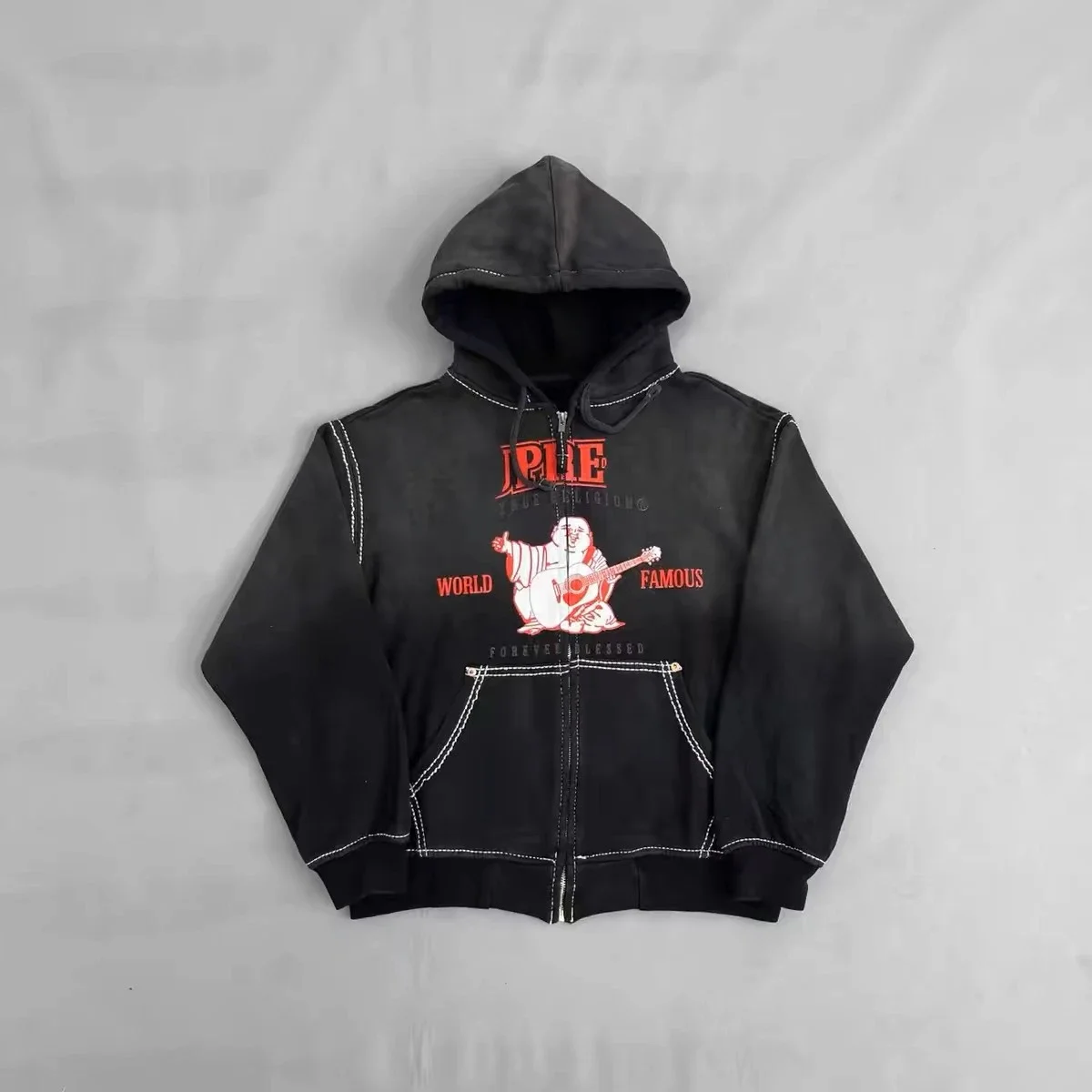 Supreme x True Religion Sudadera con Cremallera