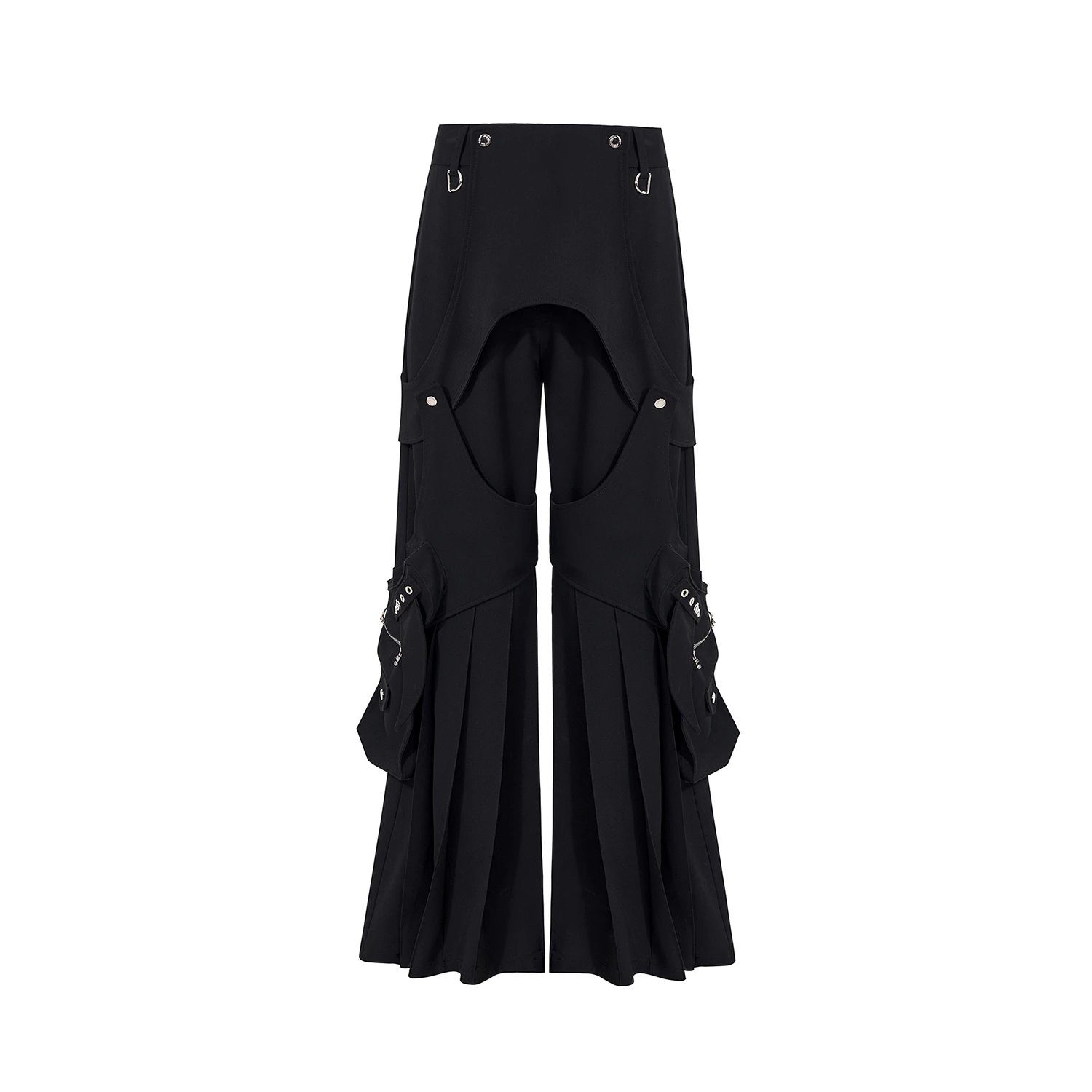 STARTEXCEEDEND Drape black trousers