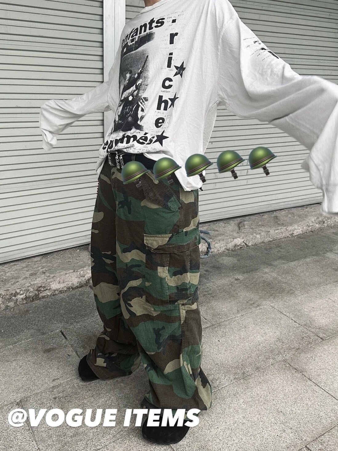 Design M65-Based Modified Camo Cargo Pants Multicolor Pants - 4