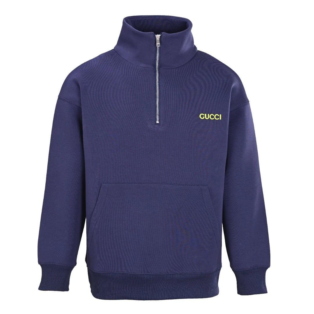 Gucci Embroidered Logo Black Hoodie - 3