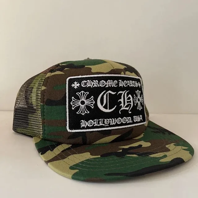 Chrome Hearts Hats Embroidered Logo Patch Flat-Brim Cap product detail image 12