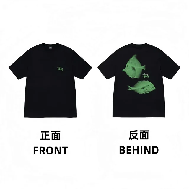 Stüssy T-Shirts Short-Sleeve Graphic Logo Print product detail image 11