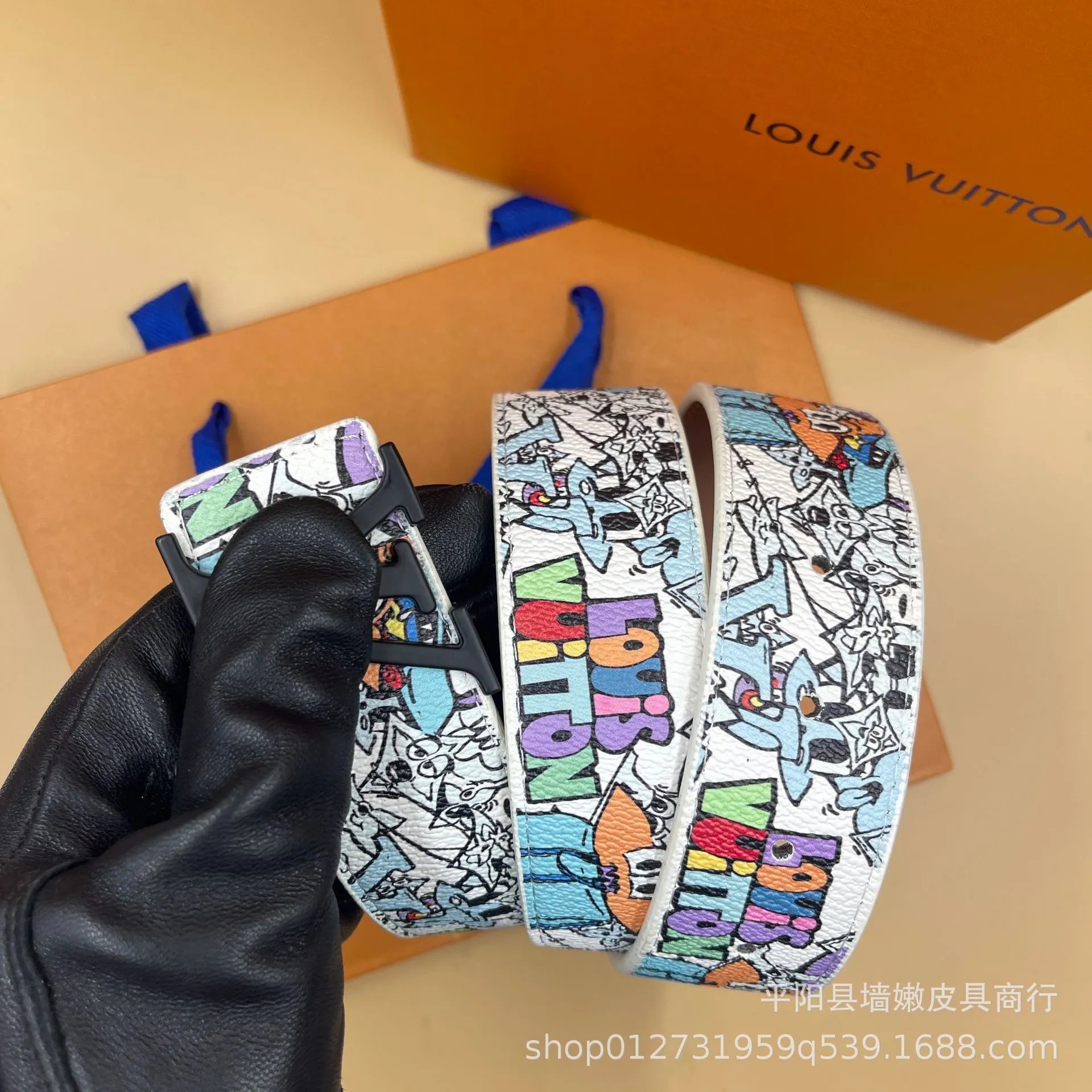 Louis Vuitton LV Initiales Belt Multicolour