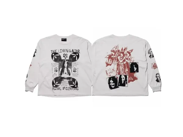 Art That Kills The Living Altar Long Sleeve T-Shirt White - 1