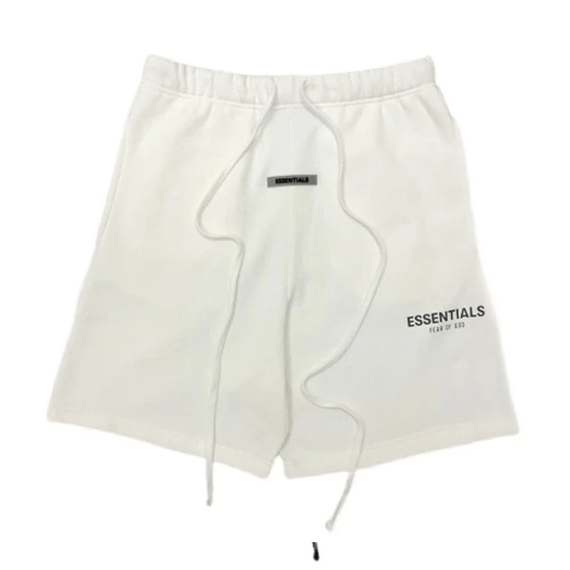Essentials (Fear of God) Letter-Print Mid-Length Sweatshorts