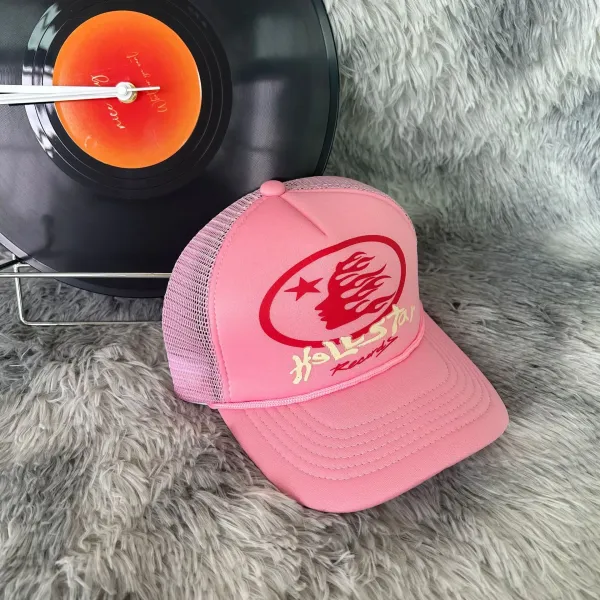 Hellstar Records Pink Mesh Trucker Hat - 1