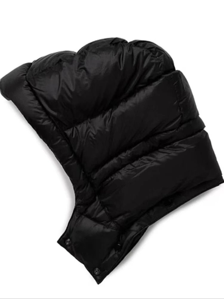 C.P. Company Goggle Jacket Brown / Navy Hybrid Down Jacket - 5