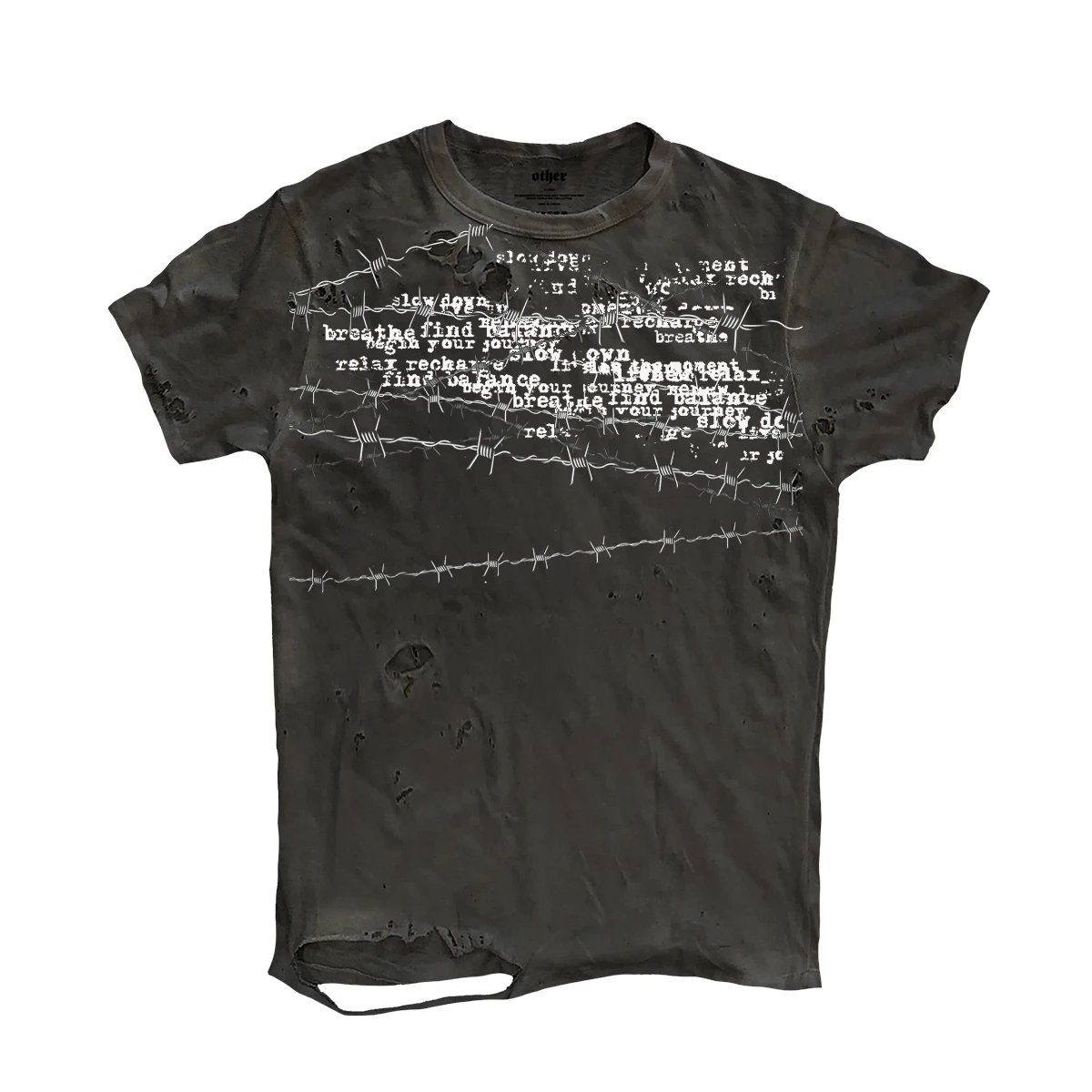 180 Washed Holes Black m