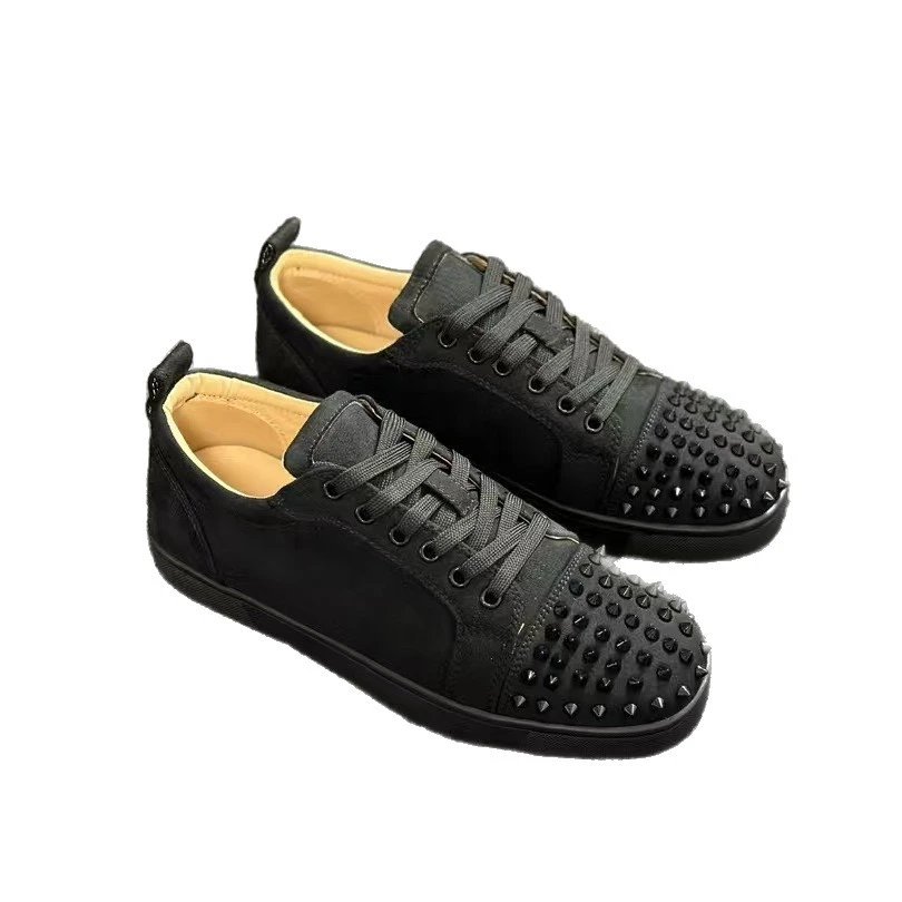 Design Patent Leather Loafer Gradient Purple Men's Slip-On Shoes - 6