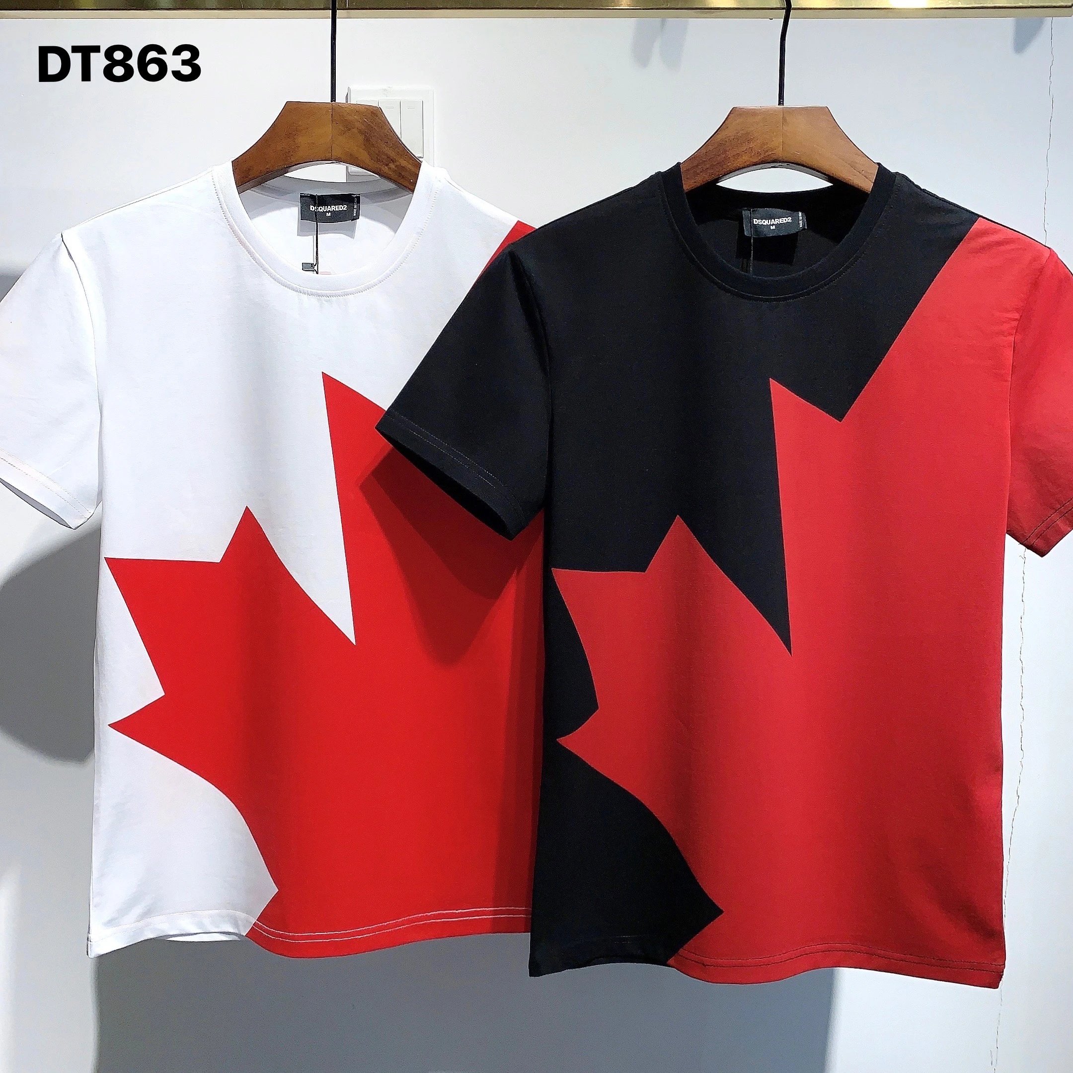Dsquared2 Splatter Print Logo T-Shirt Black and White - 12