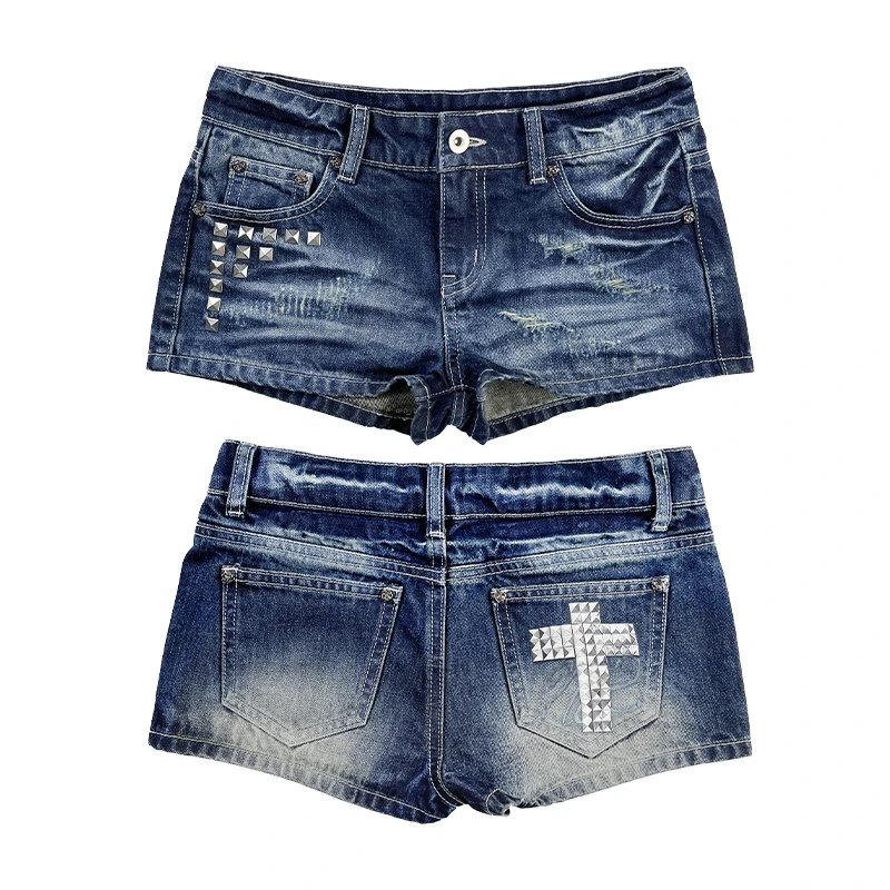 Night Lab Studded Cross Jeans · 2