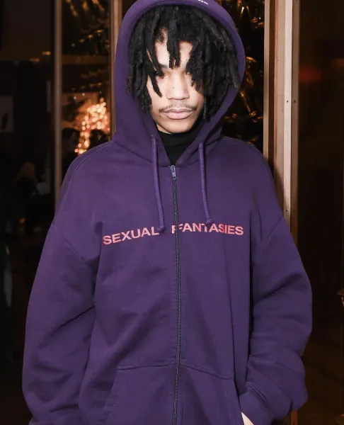 Vetements Sexual Fantasies Purple Zip-Up Hoodie - 2