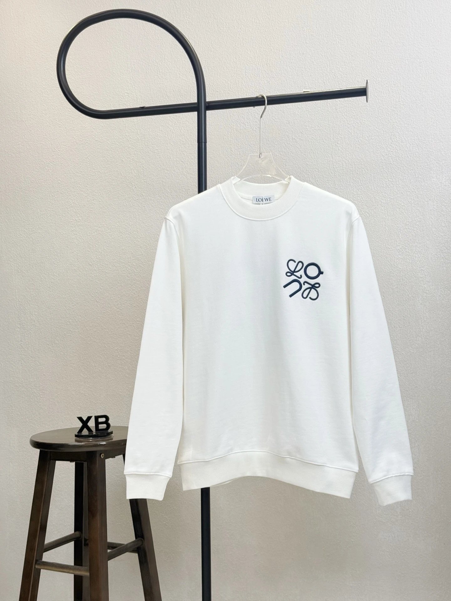 Loewe Anagram Embroidered Black Sweater - 10