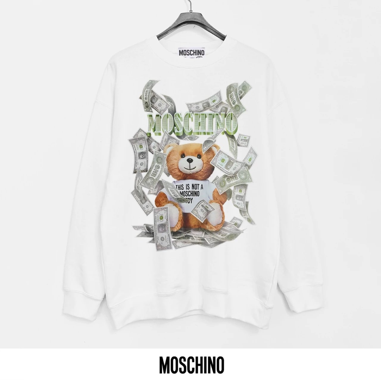 Moschino 40 Years of Love Heart Graphic Black Hoodie - 8