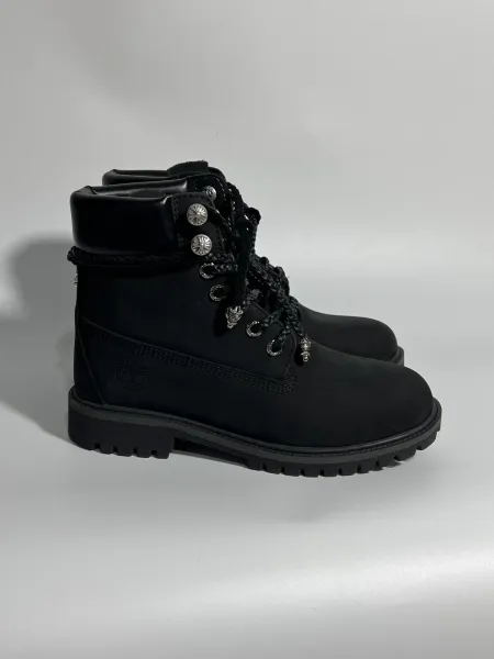 Timberland Premium 6-Inch Boot Black Nubuck Boots - 1
