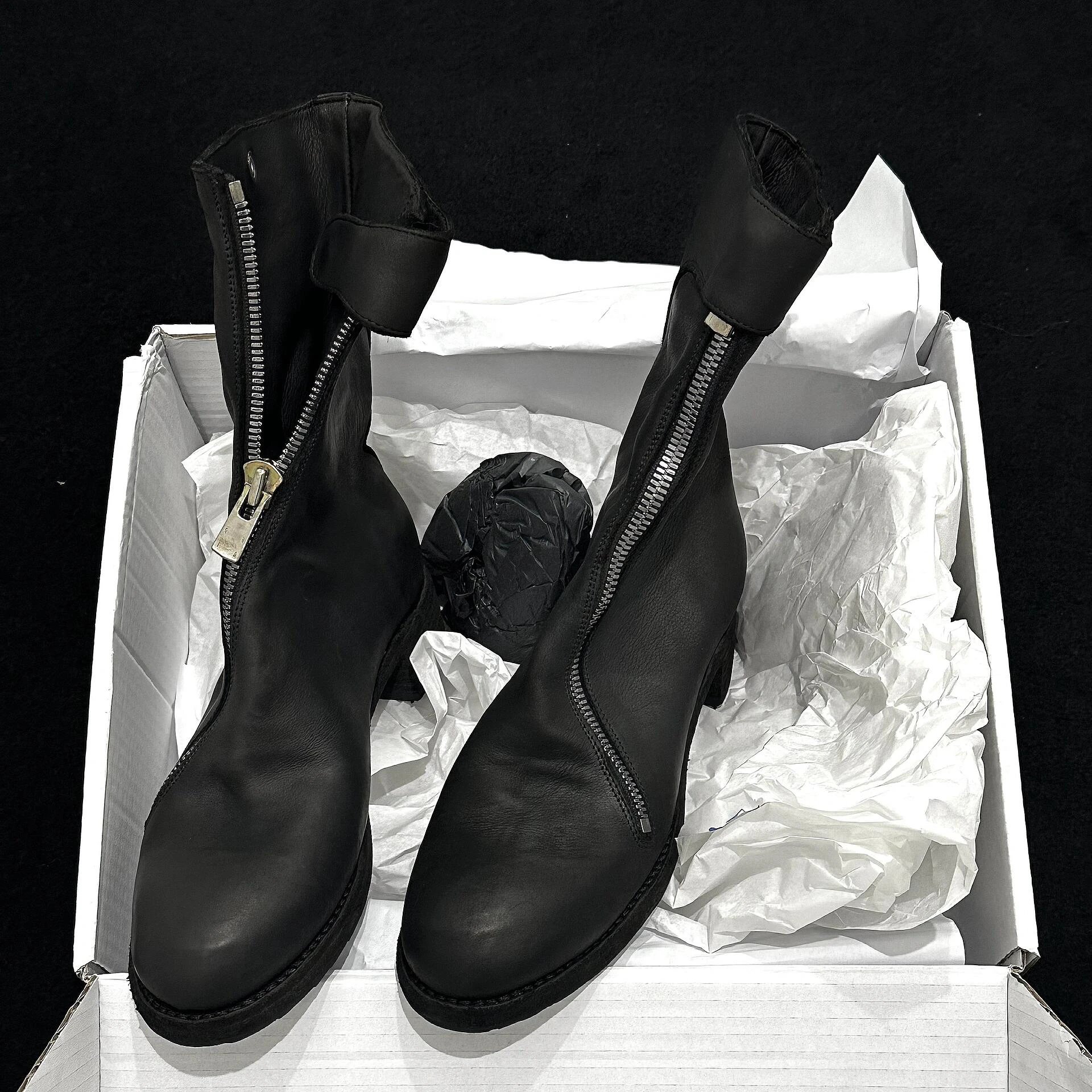 British Mid-Calf Boots Chunky Heels · 3