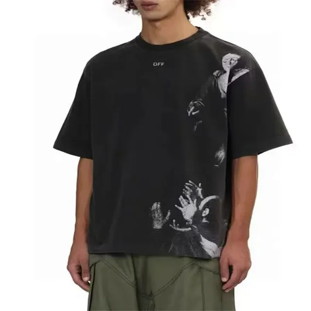 Off-White T-Shirts Graphic Print Crewneck T-Shirt product detail image 11