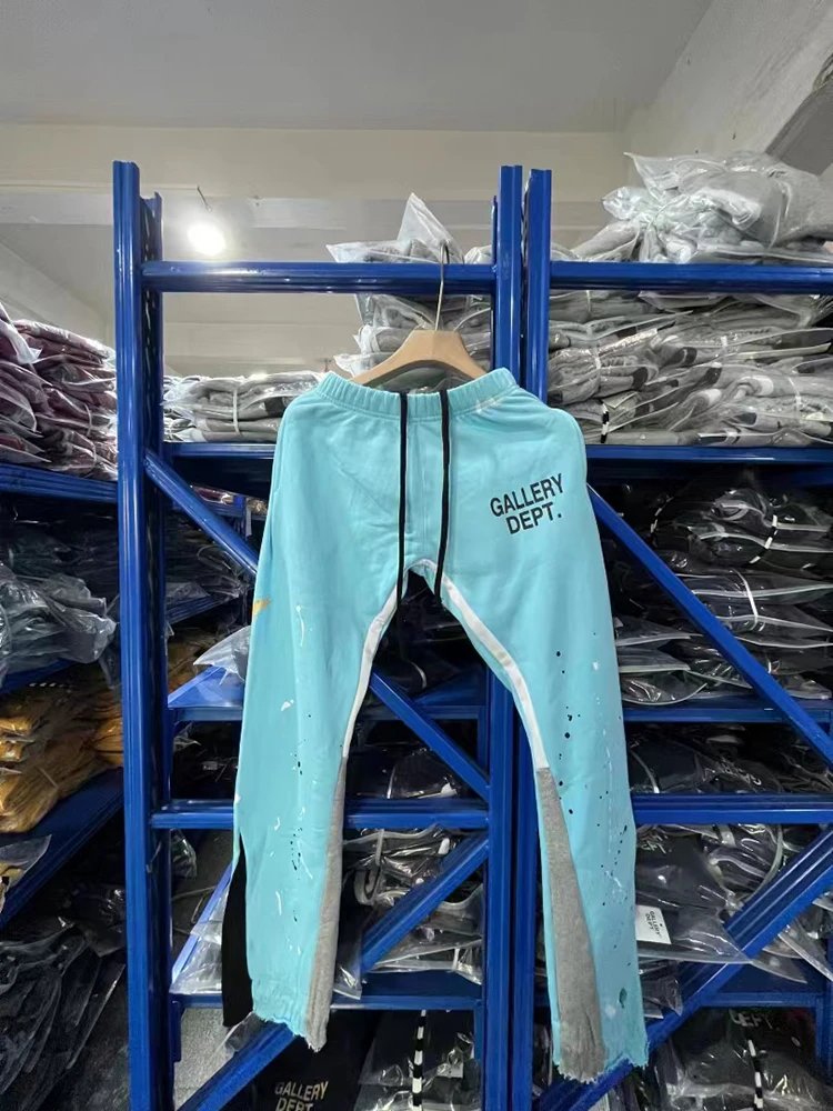 Gallery Dept Paint Splatter Sweatpants Black - 5