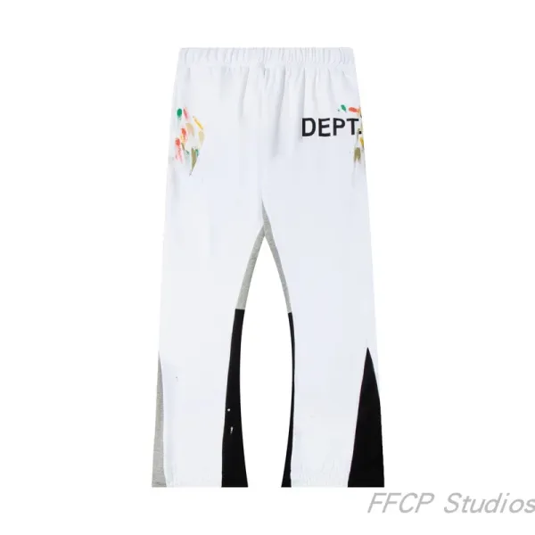 Gallery Dept Paint Splatter Sweatpants White - 1