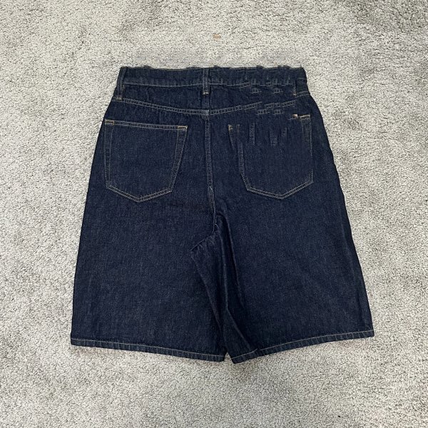 Bermuda loose-fitting five-point denim shorts
