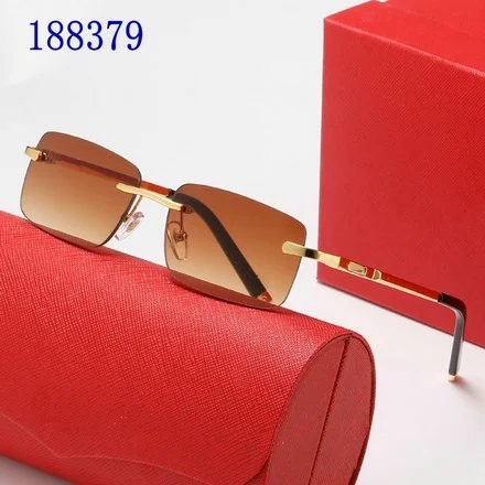 Design Rimless Optical Glasses with Red Case Eyewear - 13