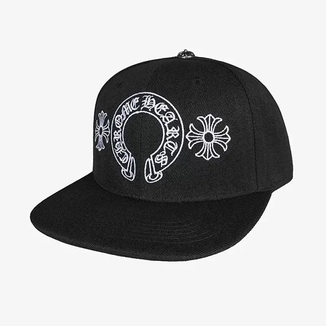 Chrome Hearts Hats Embroidered Logo Patch Flat-Brim Cap product detail image 33