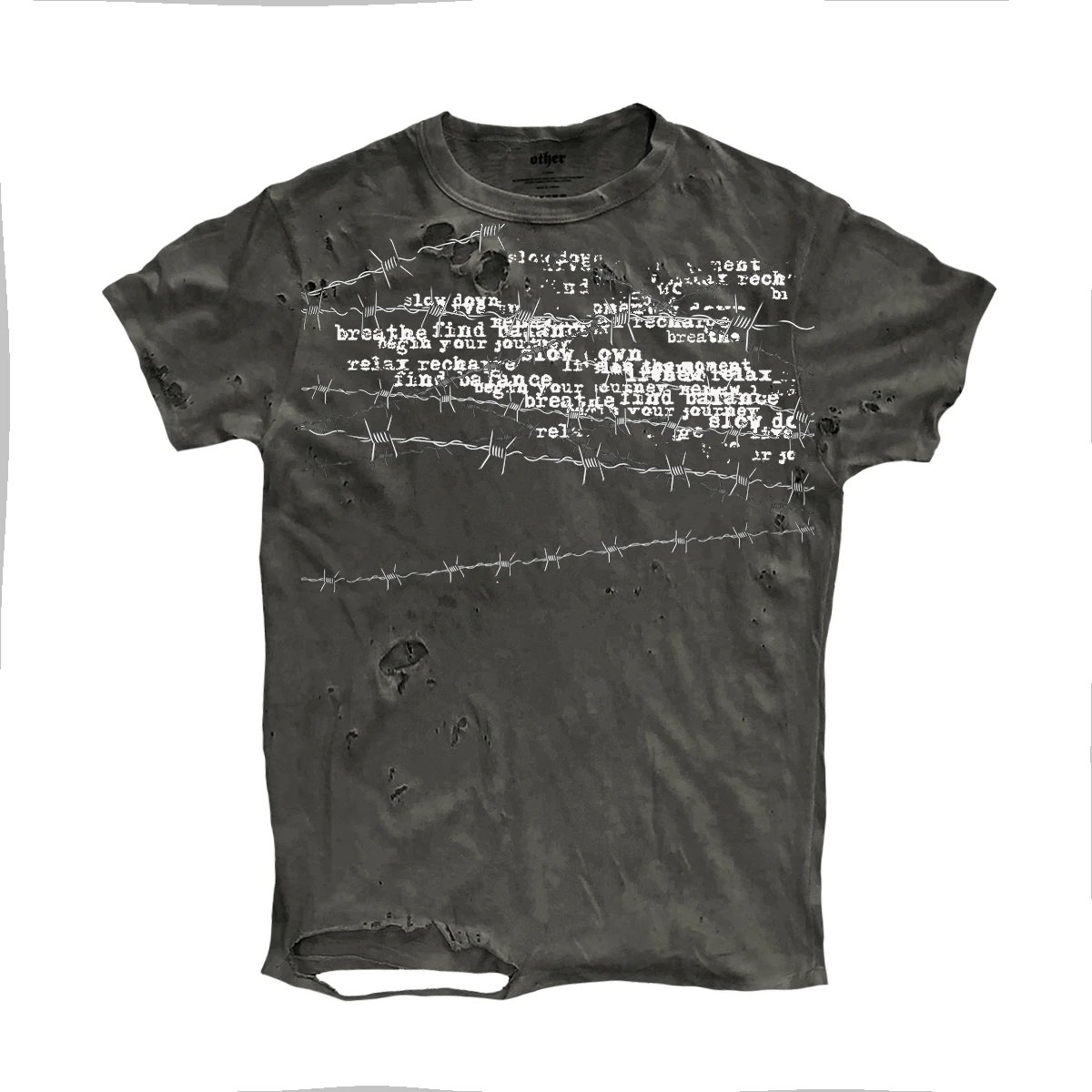 Shizhe Shibu Dark Punk Heavy Metal Short Sleeve Personalized T-Shirt | Avant-Garde Rock Top for OOTD