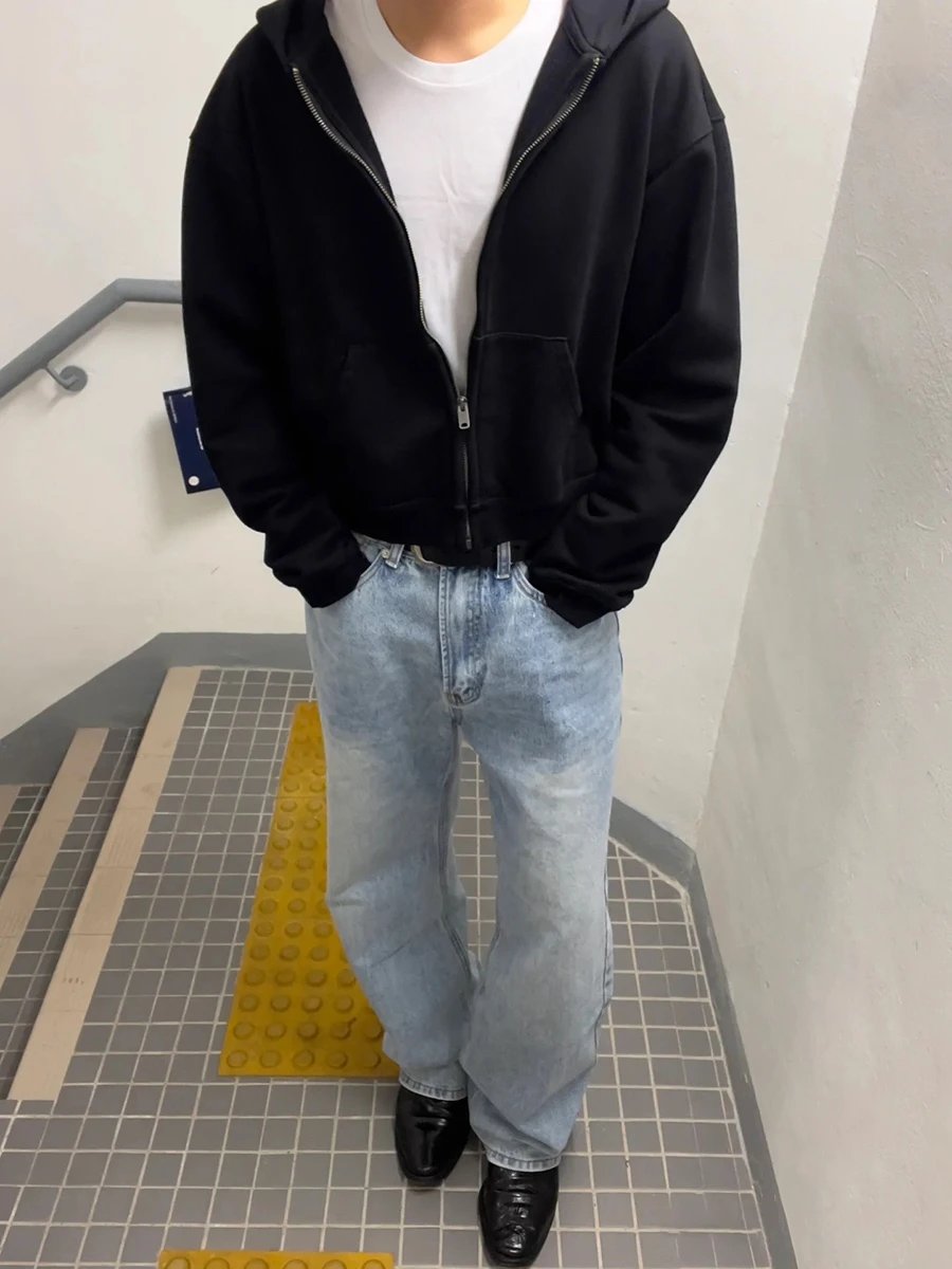Street Kanye Solid Heavyweight Hooded