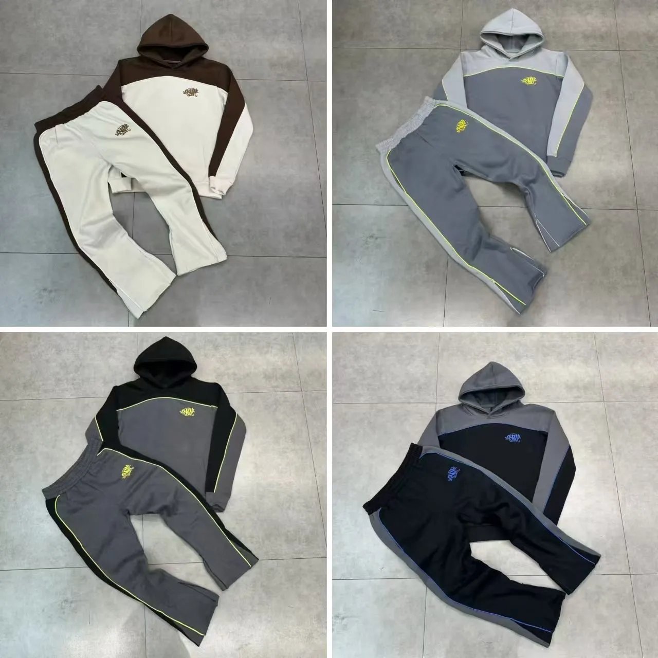 Brand Hoodie and Pants Set [4 Color Options]