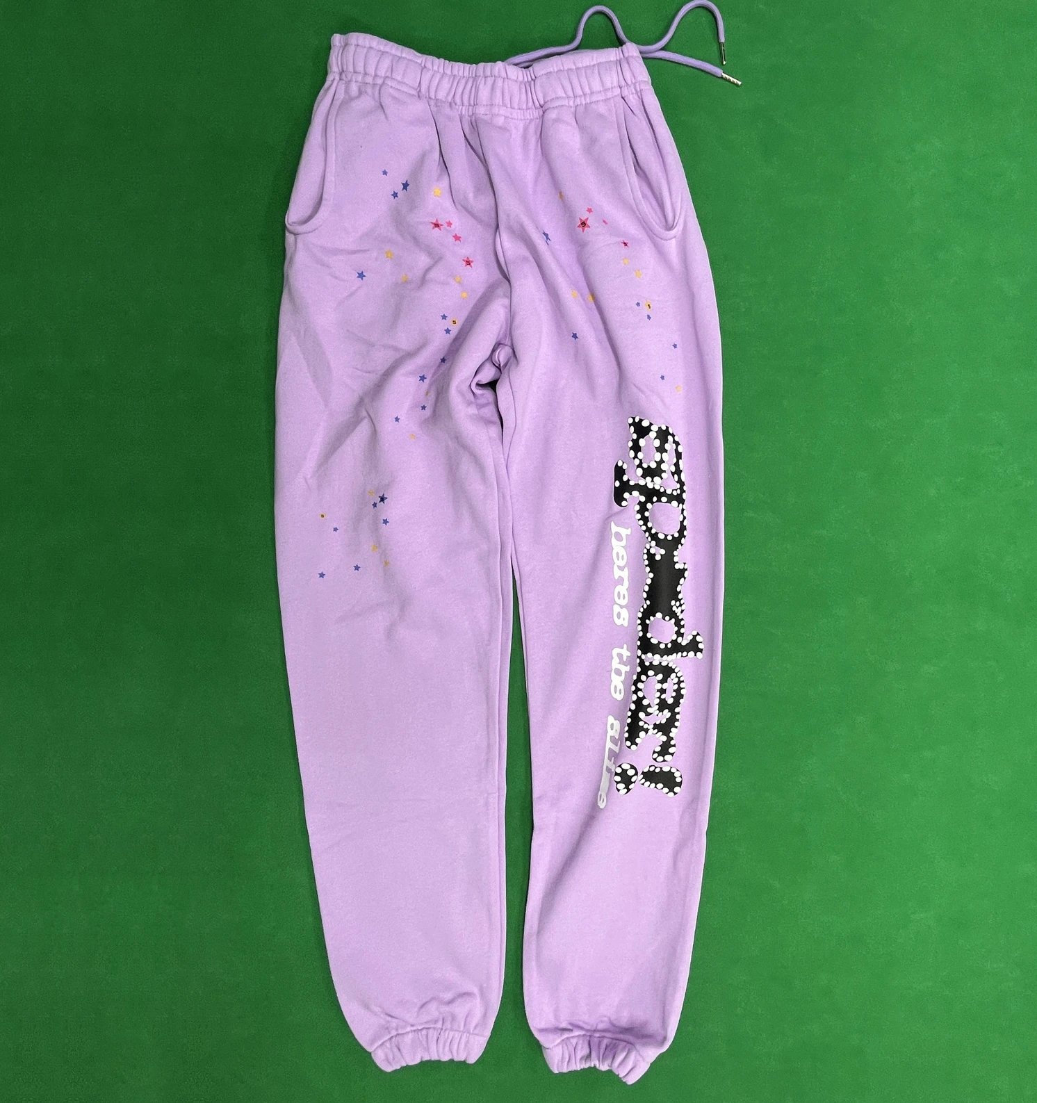 Spider! Star-Printed Lavender Sweatpants - 1