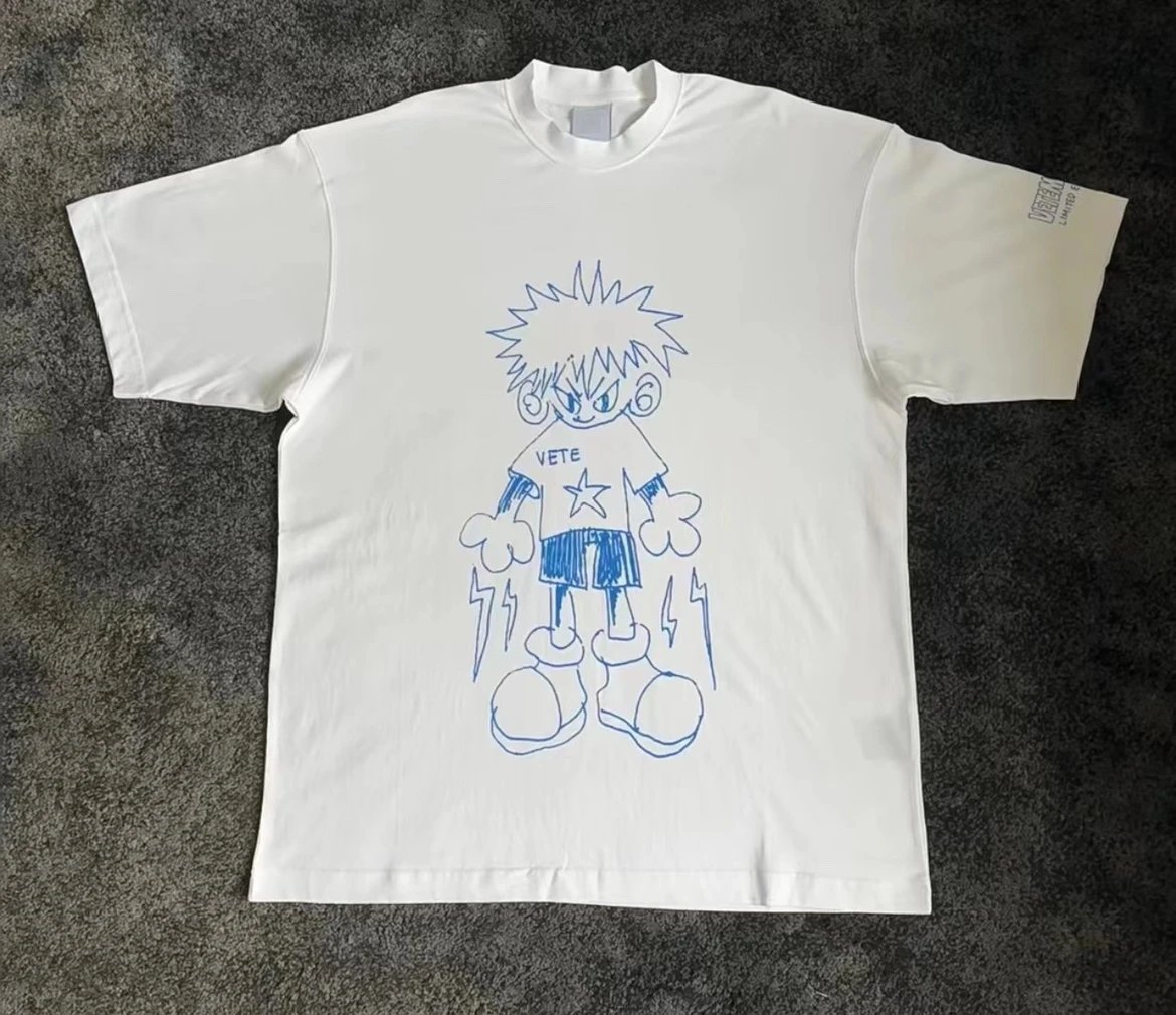 Design Vete x Limited Edition Cartoon Character White T-Shirt T-Shirts - 1